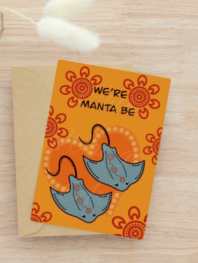 Manta Be – Greeting Card