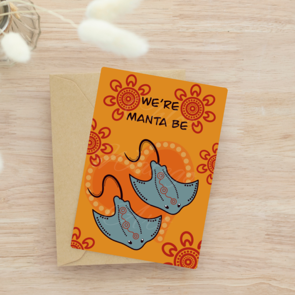 Manta Be - Greeting Card